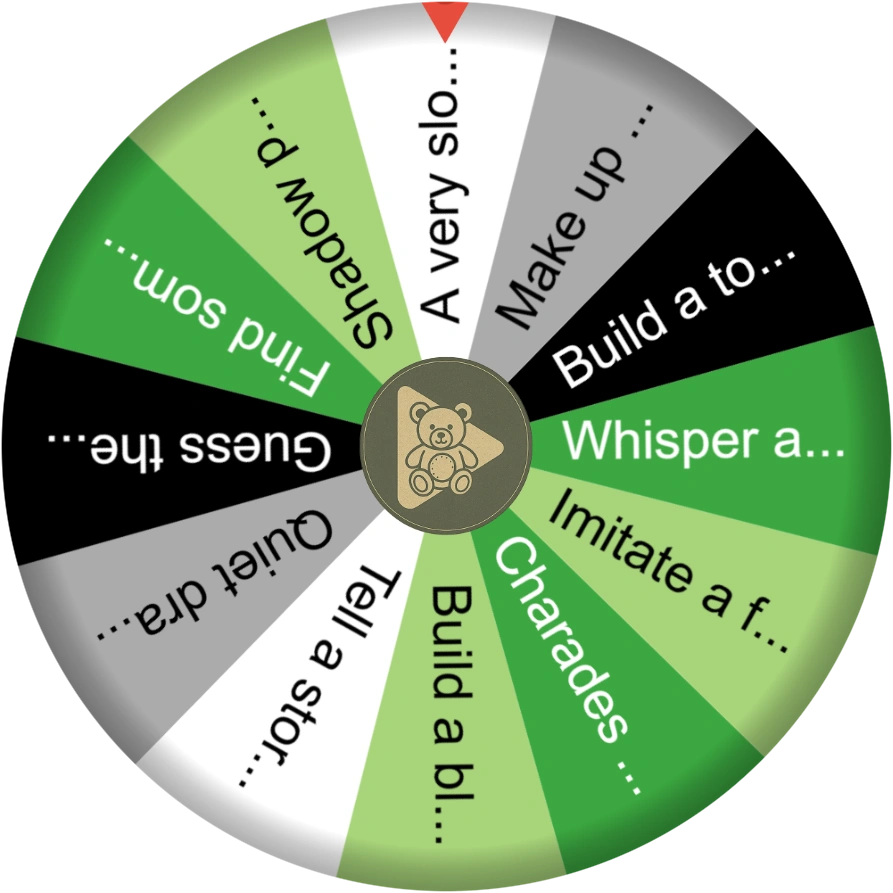 A quiet afternoon with the family game wheel