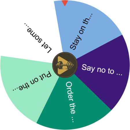 Tired in a group, letting the wheel decide