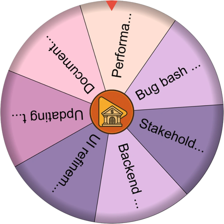 The quiet before the wheel spins