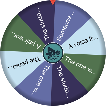 A quiet glance across the room