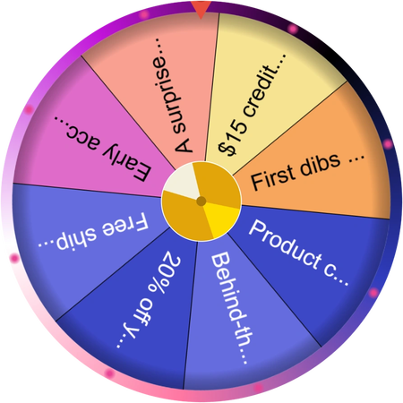 The launch day spin wheel