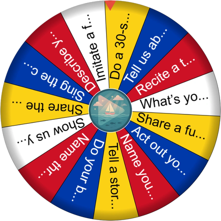 The wheel we spun to break the ice