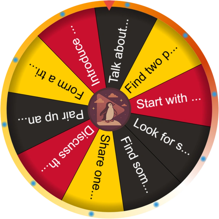 A quiet moment before the groups form