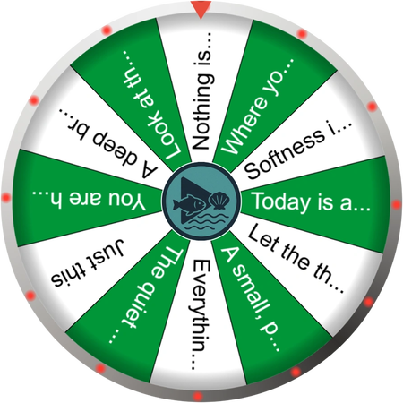 A quiet moment with the quote wheel