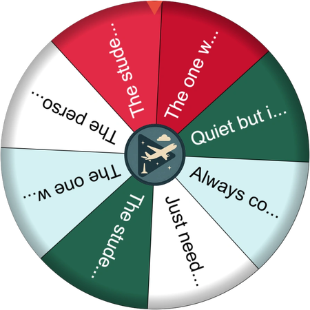 A quiet moment before the test