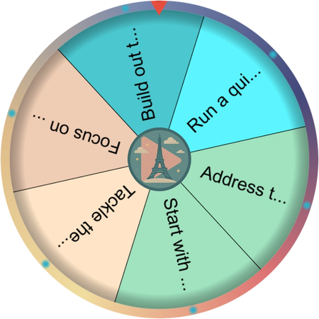 A quiet moment before the planning wheel spins