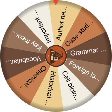 Spinning the wheel before the exam
