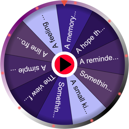 A quiet spin for a random quote