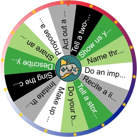 A wheel for when the conversation lulls