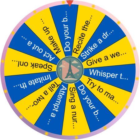 The quiet moment before the wheel spins