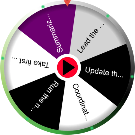 The quiet after asking for a volunteer