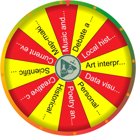 A quiet moment with the lesson topic wheel