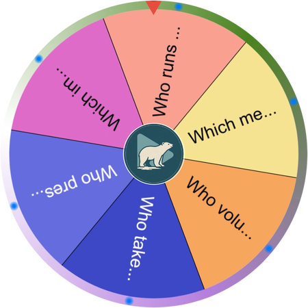 A quiet moment before the wheel spins