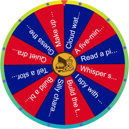 A quiet afternoon with the family game wheel
