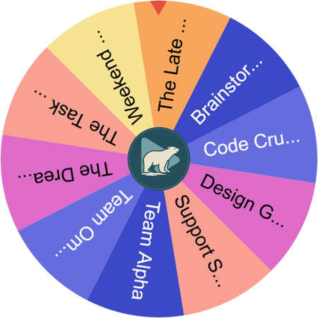 Letting the wheel decide for us this weekend