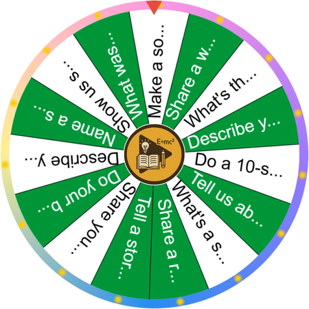 Spinning the wheel for our little online party