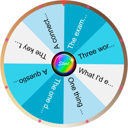The bell rings and my mind goes blank