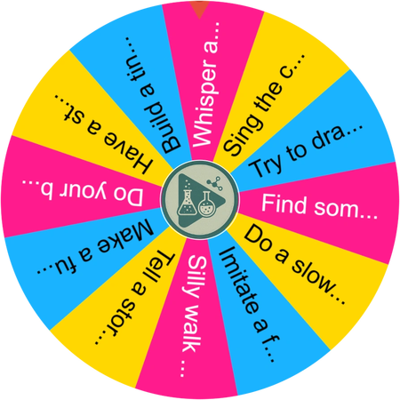 A late evening family game wheel