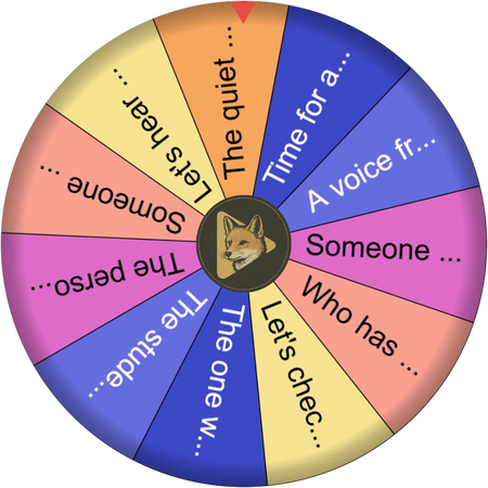 The quiet moment before a name