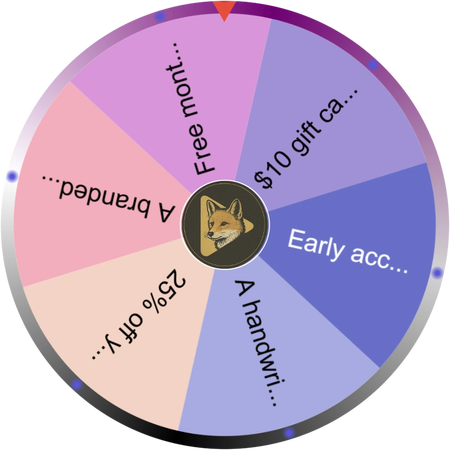 The wheel with only a few prizes