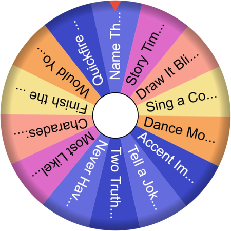 A wheel for when the conversation lulls