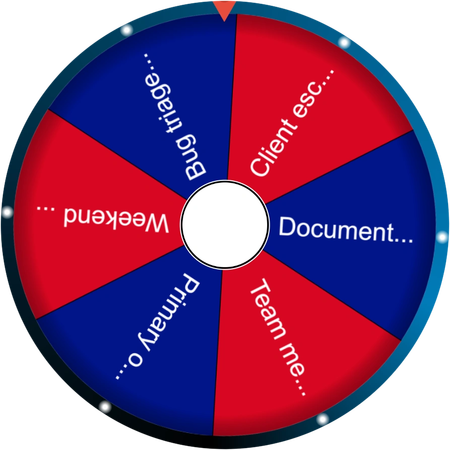 The quiet after the wheel stops